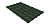 Металлочерепица квадро профи Grand Line 0,5 Velur RAL 6020 хромовая зелень