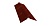 Планка конька плоского 150х40х150 0,5 GreenCoat Pural с пленкой RR 29 красный (RAL 3009 оксидно-крас