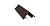 Планка угла внешнего составная верхняя 0,4 PE с пленкой RAL 8017 шоколад