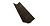 Планка ендовы верхней фигурной 70x70 0,5 GreenCoat Pural RR 32 темно-коричневый (RAL 8019 серо-корич
