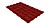 Металлочерепица квадро профи Grand Line 0,5 Velur20 RAL 3011 коричнево-красный