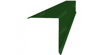 Планка конька односкатной кровли 160x160 0,45 PE с пленкой RAL 6002 лиственно-зеленый