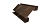 Планка угла внутреннего сложного Экобрус 0,5 Satin с пленкой RR 32 темно-коричневый