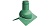 Коньковый элемент Krovent Pipe-Cone зеленый