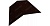 Планка конька плоского 190х190 0,4 PE с пленкой RR 32 темно-коричневый