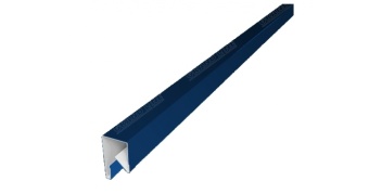 Планка П-образная заборная 17 0,4 PE с пленкой RAL 5005 сигнальный синий