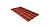 Металлочерепица камея GL 0,5 GreenCoat Pural RR 29 красный (RAL 3009 оксидно-красный)