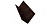 Планка примыкания 90х140 0,5 GreenСoat Pural с пленкой RR 887 шоколадно-коричневый (RAL 8017 шоколад