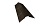 Планка конька фигурного 100x100 0,45 PE RR 32 темно-коричневый