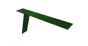 Планка карнизная фальц Grand Line 130х80 0,5 Atlas с пленкой RAL 6005 зеленый мох