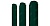 Штакетник П-образный А фигурный 0,5 Atlas RAL 6005 зеленый мох