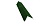 Планка торцевая 80х100 0,45 PE с пленкой RAL 6002 лиственно-зеленый