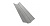 Планка ендовый верхней фигурной 70x70 0,5 Satin RAL 9006 бело-алюминиевый