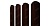 Штакетник Круглый фигурный 0,45 Drap RR 32 темно-коричневый